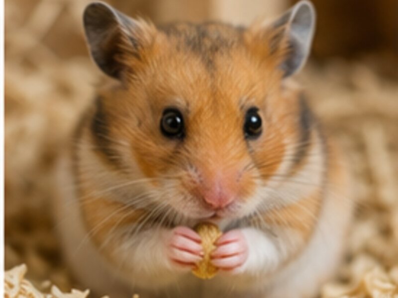 Snack-time hamster