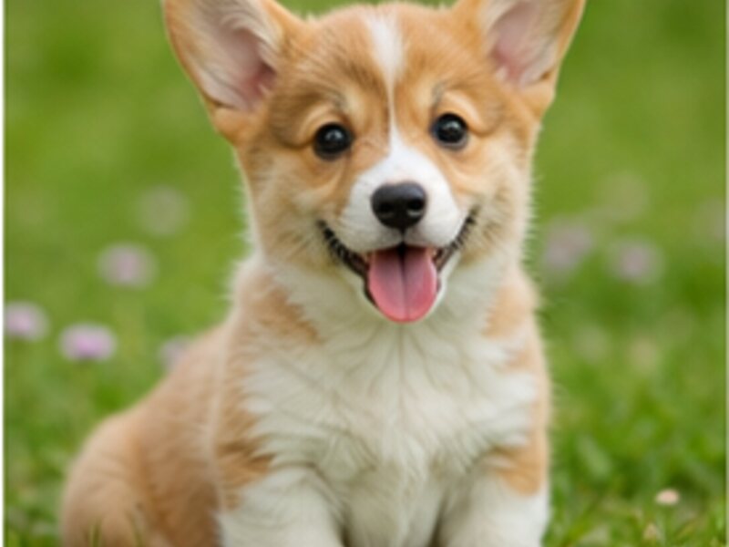 Happy corgi