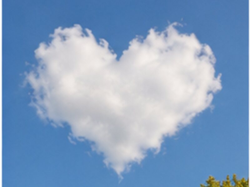 Heart-shaped cloud
