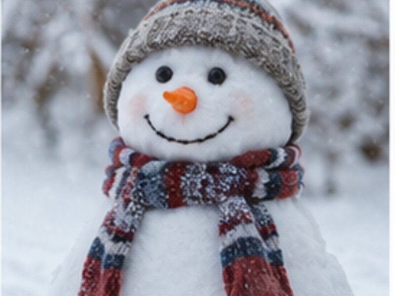 Smiling snowman